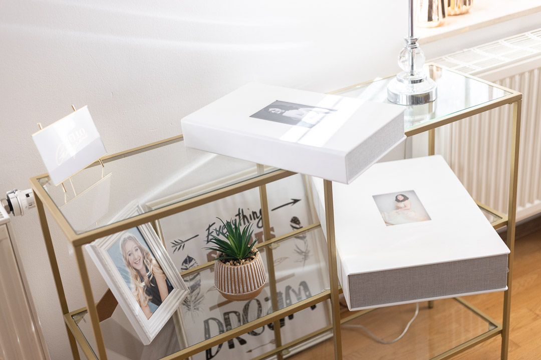 Studio Ansicht mit Fotoboxen